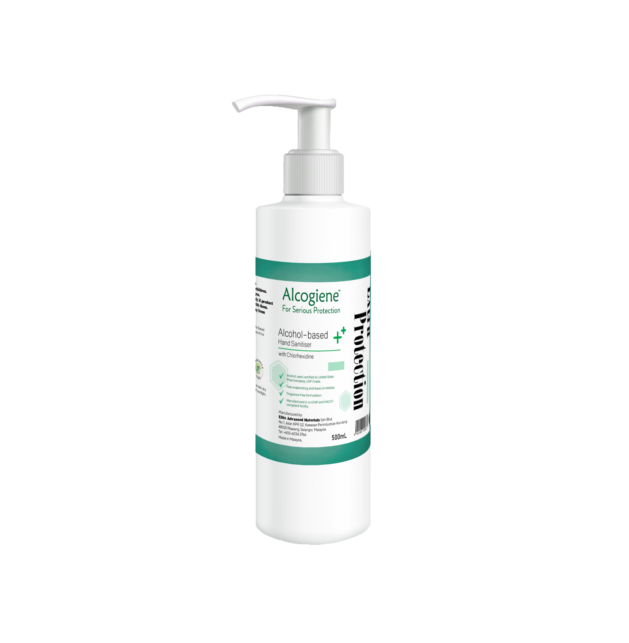 Alcogiene® Extra Protection Hand Sanitiser with Chlorhexidine | Alcogiene